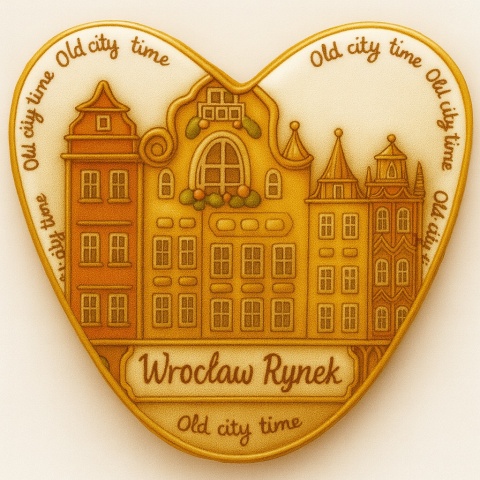 Ciastko lukrowane KAMIENICE WROCŁAW SERCE No.69 roz.XL ręcznie robione Ciastko lukrowane KAMIENICE WROCŁAW SERCE No.69 roz.XL ręcznie robione