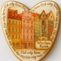 Ciastko lukrowane KAMIENICE WROCŁAW SERCE No.72 roz.L ręcznie robione