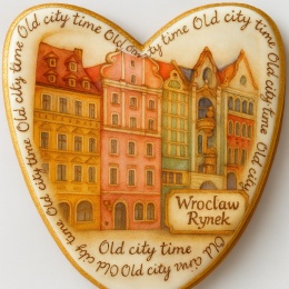 Ciastko lukrowane KAMIENICE WROCŁAW SERCE No.72 roz.L ręcznie robione