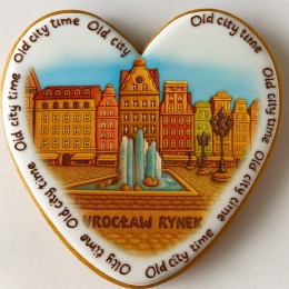 Ciastko lukrowane KAMIENICE WROCŁAW SERCE No.79 roz.L ręcznie robione