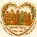 Ciastko lukrowane KAMIENICE WROCŁAW SERCE No.104 roz.S ręcznie robione