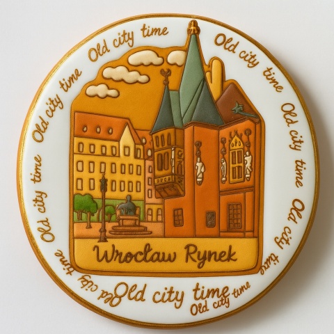 Ciastko lukrowane KAMIENICE WROCŁAW KOŁO No.84 roz.L ręcznie robione Ciastko lukrowane KAMIENICE WROCŁAW KOŁO No.84 roz.L ręcznie robione