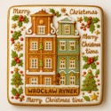 Ciastko lukrowane KAMIENICE WROCŁAW KWADRAT No.100 roz.S ręcznie robione