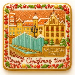 Ciastko lukrowane KAMIENICE WROCŁAW KWADRAT No.94 roz.M ręcznie robione