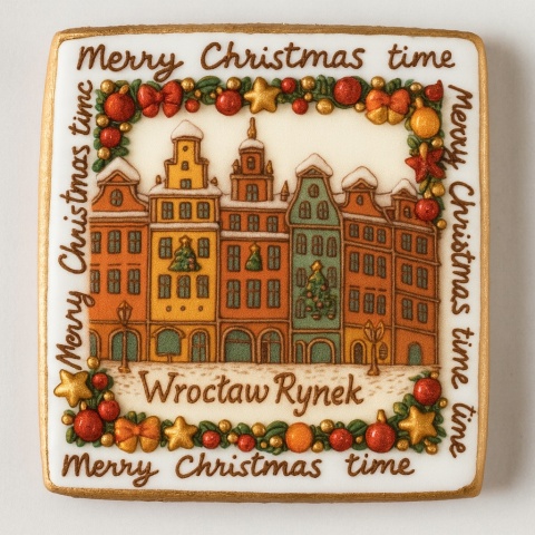 Ciastko lukrowane KAMIENICE WROCŁAW PION No.104 roz.M ręcznie robione