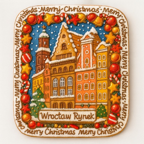 Ciastko lukrowane KAMIENICE WROCŁAW PION No.91A roz.XL ręcznie robione Ciastko lukrowane KAMIENICE WROCŁAW PION No.91A roz.XL ręcznie robione
