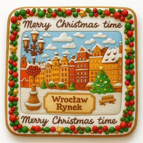 Ciastko lukrowane KAMIENICE WROCŁAW PION No.96 roz.L ręcznie robione