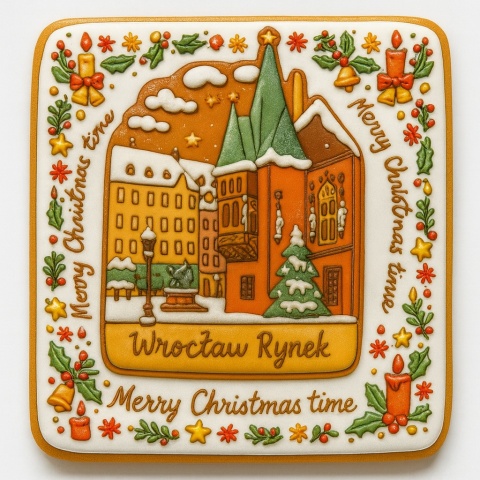 Ciastko lukrowane KAMIENICE WROCŁAW PION No.99 roz.XL ręcznie robione