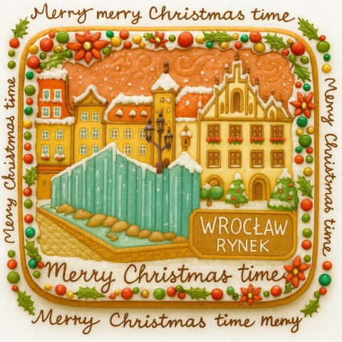 Ciastko lukrowane KAMIENICE WROCŁAW POZIOM No.94 roz.XL ręcznie robione