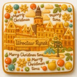Ciastko lukrowane KAMIENICE WROCŁAW POZIOM No.97 roz.L ręcznie robione