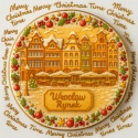 Ciastko lukrowane KAMIENICE WROCŁAW KOŁO No.102 roz.S ręcznie robione
