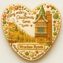 Ciastko lukrowane KAMIENICE WROCŁAW SERCE No.90 roz.L ręcznie robione