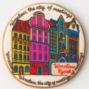 Ciastko lukrowane KAMIENICE WROCŁAW COLORS KOŁO No.109 roz.XL ręcznie robione