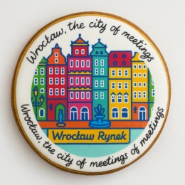 Ciastko lukrowane KAMIENICE WROCŁAW COLORS KOŁO No.112 roz.S ręcznie robione