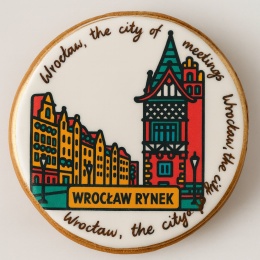 Ciastko lukrowane KAMIENICE WROCŁAW COLORS KOŁO No.116 roz.XL ręcznie robione