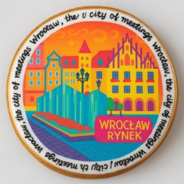 Ciastko lukrowane KAMIENICE WROCŁAW COLORS KOŁO No.117 roz.XL ręcznie robione