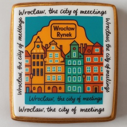 Ciastko lukrowane KAMIENICE WROCŁAW COLORS PION No.113 roz.XL ręcznie robione