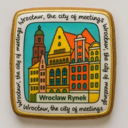 Ciastko lukrowane KAMIENICE WROCŁAW COLORS PION No.114 roz.XL ręcznie robione