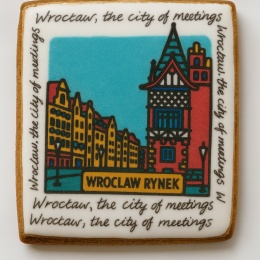 Ciastko lukrowane KAMIENICE WROCŁAW COLORS PION No.116 roz.S ręcznie robione