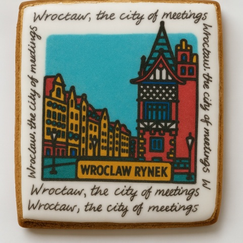 Ciastko lukrowane KAMIENICE WROCŁAW COLORS PION No.116 roz.S ręcznie robione Ciastko lukrowane KAMIENICE WROCŁAW COLORS PION No.116 roz.S ręcznie robione