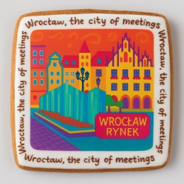 Ciastko lukrowane KAMIENICE WROCŁAW COLORS PION No.117 roz.XL ręcznie robione