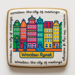 Ciastko lukrowane KAMIENICE WROCŁAW COLORS POZIOM No.112 roz.XL ręcznie robione