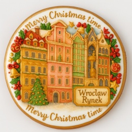Ciastko lukrowane KAMIENICE WROCŁAW KOŁO No.86 roz.L ręcznie robione