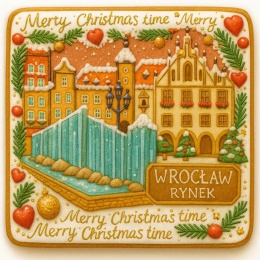 Ciastko lukrowane KAMIENICE WROCŁAW PION No.94 roz.L ręcznie robione