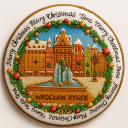 Ciastko lukrowane KAMIENICE WROCŁAW KOŁO No.95 roz.L ręcznie robione