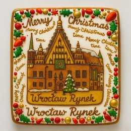 Ciastko lukrowane KAMIENICE WROCŁAW PION No.106 roz.S ręcznie robione