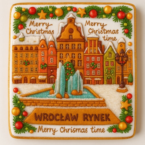 Ciastko lukrowane KAMIENICE WROCŁAW PION No.95 roz.L ręcznie robione