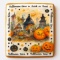 Ciastko lukrowane HALLOWEEN No.27 roz.L PION ręcznie robione