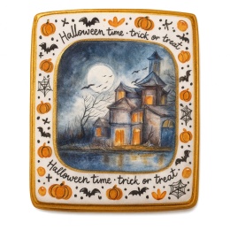 Ciastko lukrowane HALLOWEEN No.28 roz.S PION ręcznie robione