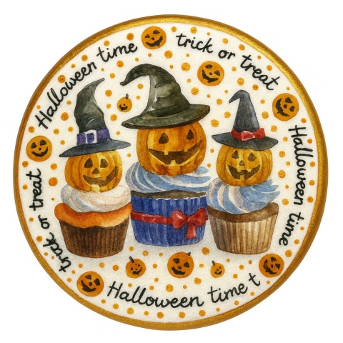 Ciastko lukrowane HALLOWEEN No.31 roz.S KOŁO ręcznie robione Ciastko lukrowane HALLOWEEN No.31 roz.S KOŁO ręcznie robione