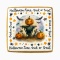 Ciastko lukrowane HALLOWEEN No.35 roz.M KWADRAT ręcznie robione