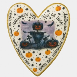 Ciastko lukrowane HALLOWEEN No.35 roz.XL SERCE ręcznie robione