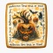 Ciastko lukrowane HALLOWEEN No.36 roz.M PION ręcznie robione