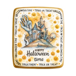 Ciastko lukrowane HALLOWEEN No.39 roz.XL PION ręcznie robione