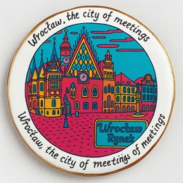 Ciastko lukrowane KAMIENICE WROCŁAW COLORS KOŁO No.111 roz.XL ręcznie robione