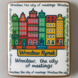 Ciastko lukrowane KAMIENICE WROCŁAW COLORS PION No.112 roz.XL ręcznie robione
