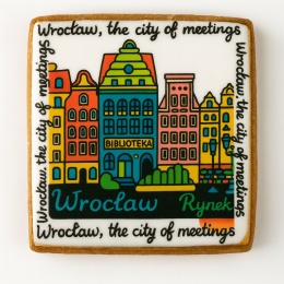 Ciastko lukrowane KAMIENICE WROCŁAW COLORS PION No.115 roz.XL ręcznie robione