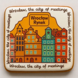 Ciastko lukrowane KAMIENICE WROCŁAW COLORS POZIOM No.113 roz.XL ręcznie robione
