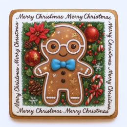 Ciastko lukrowane Mamik Family Cookie Junior roz.M kwadr ręcznie robione