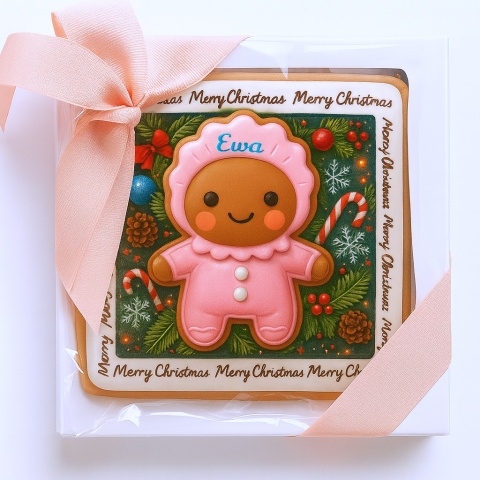 Ciastko lukrowane Mamik Family Ewa roz.S kwadr ręcznie robione Ciastko lukrowane Mamik Family Ewa roz.S kwadr ręcznie robione