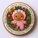 Ciastko lukrowane Mamik Family Ewa roz.XL koło ręcznie robione Ciastko lukrowane Mamik Family Ewa roz.XL koło ręcznie robione