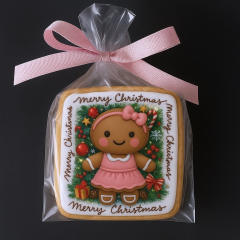 Ciastko lukrowane Mamik Family Siostra Pink roz.XL prosto ręcznie robione Ciastko lukrowane Mamik Family Siostra Pink roz.XL prosto ręcznie robione