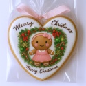 Ciastko lukrowane Mamik Family Siostra Pink roz.S serce ręcznie robione Ciastko lukrowane Mamik Family Siostra Pink roz.S serce ręcznie robione