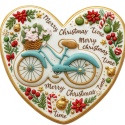 Ciastko lukrowane BlossomE cafe VELO BLUE roz.S KWADRAT ręcznie robione