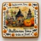 Ciastko lukrowane HALLOWEEN No.27 roz.S KWADRAT ręcznie robione