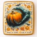 Ciastko lukrowane HALLOWEEN No.25 roz.M PION ręcznie robione